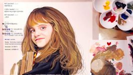 HermioneEmma Watson Harry Potter  Gouache speed painting  drawholic