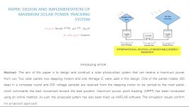 paper Design and Implementation of Maximum Solar Power Tracking System