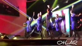 رقص آذری ترکی بسیار زیبای شَن گروه اوتلار در کنسرت تهران لزگی OtLAR Dance