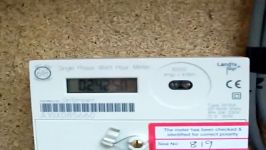 Electricity Meter One Year and 2424.3 kWh