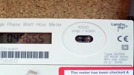 Electricity Meter Another year and 4965.5 kWh