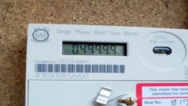 Electricity Meter House meter clicks over to 5000.0 kWh