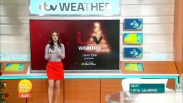 Laura Tobin  Short Skirt GMB Weather 11Dec2018
