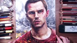 Drawing Nicholas Hoult Collide Casey  colored pencils  drawholic