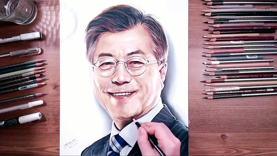 Drawing Moon Jae in文在寅  drawholic