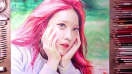 Red Velvet Yeri  colored pencil drawing  drawholic