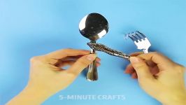 12 SIMPLE CRAFTS AND HACKS WITH SPOONS AND FORKS