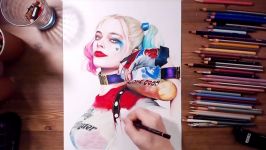 Suicide Squad Harley Quinn Margot Robbie  Speed drawing