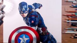 Captain America Chris Evans  Speed drawing  drawholic