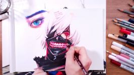 Tokyo Ghoul Ken Kaneki  speed drawing  drawholic