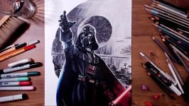 STAR WARS Darth Vader  speed drawing  drawholic