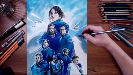 Rogue One A Star Wars Story  Colored pencil drawing  drawholic