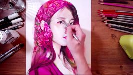 IU Lee Ji eun  Colored pencil drawing  drawholic