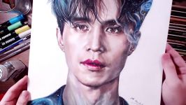 Dokkaebi Grim ReaperLee Dong wook  Colored pencil drawing  drawholic