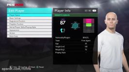 آموزش ساخت چهره روبرتو کارلوس در PES2019وPES2018