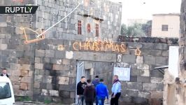 Syrian town celebrates Christmas for first time after years of war