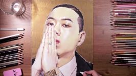 BewhY 비와이  colored pencils drawing  drawholic