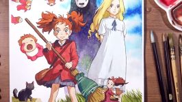 Mary and Ghibli friendsPonyo Marnie Arrietty Kaonashi  drawholic