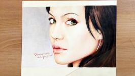 Speed Drawing Angelina jolie Drawing Hands