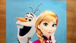 Speed Drawing Olaf Anna  Frozen 2013 Drawing Hands