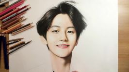 Speed Drawing EXO  Baek Hyun Drawing Hands