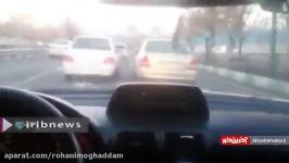 تعقیب گریز 15 دقیقه ای پلیس سارق سابقه دار خودرو در خیابان های تهران