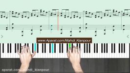پیانو آهنگ راپسودی ماکسیم Piano Croatian Rhapsody Maksim آموزش پیانو کلاسیک