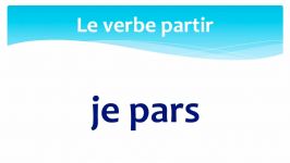 Le verbe partir en français au présent