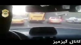 تعقیب گریز پلیس سارق سابقه دار خودرو در خیابان های تهران