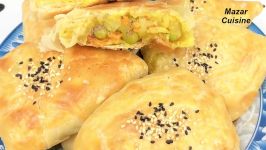 سمبوسه ورقی ترکاری به سبک ازبکی Uzbek Style Veg Samsa