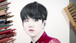 Speed Drawing BTS  SUGA Bangtanboys SUGA Drawing Hands