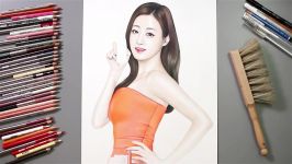 미에로 화이바 강소라 그림 그리기 Speed Drawing Miero Fiber Kang So Ra Drawing Hands