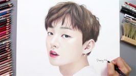 Speed Drawing Wanna One  Yoon Ji Sung Drawing Hands