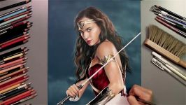 DC Justice League  Gal gadot as Wonder Woman Drawing Drawing Hands