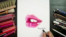 사실적인 입술 그리기 Realistic Lips Drawing Drawing Hands