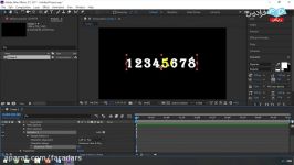 آموزک ایجاد انیمیشن تبدیل اعداد به حروف در افتر افکت