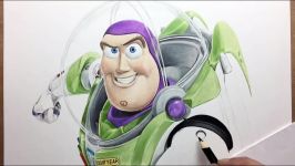 Drawing Buzz Lightyear Toy Story  Timelapse  Artology