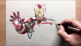 Drawing Iron Man  Avengers Timelapse  Artology