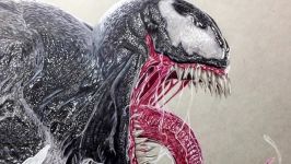 Drawing Venom  Marvel  Time lapse  Artology