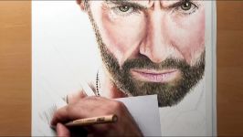 Drawing Wolverine  Hugh Jackman  X Men  Marvel  Time lapse  Artology