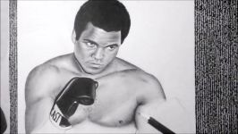 Drawing Muhammad Ali Cassius Clay