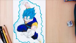 Drawing Vegito SSGSS Super Saiyan Blue