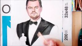 Drawing Leonardo DiCaprio with Oscar 2016