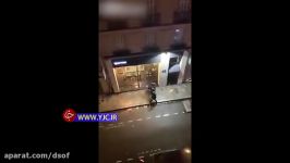 کتک زدن وحشیانه یک معترض توسط پلیس فرانسه