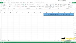 تغییر فرمت سلول ها استفاده Record macro در ماکرونویسی اکسل
