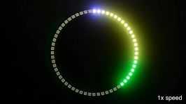 60 NeoPixel Ring Clock in action