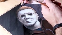 Drawing Michael Myers  Halloween 2018