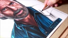 Drawing Rick from The Walking Dead  Video made for Arteza