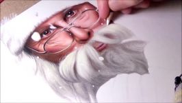 Drawing Santa Claus  Merry Christmas