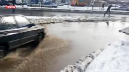 نارضایتی مردم خوی اقدامات شهرداری برای برف روبی شهر